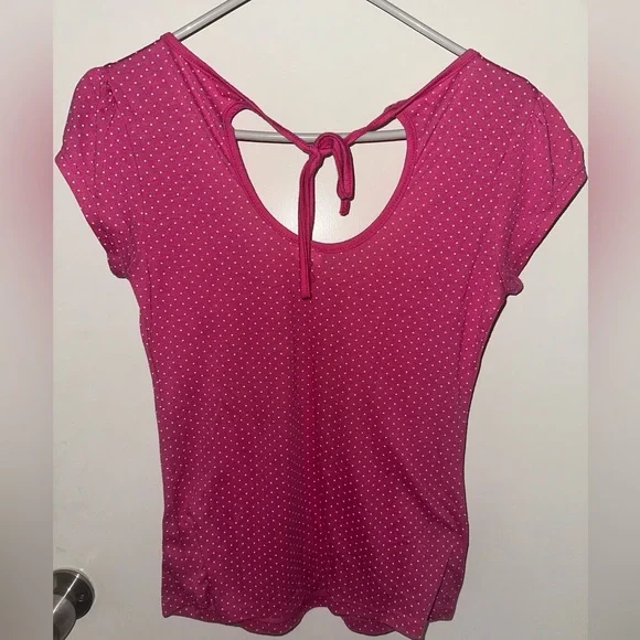 Hiatus Short Sleeve Polka Dot Shirt - Picture 3 of 3